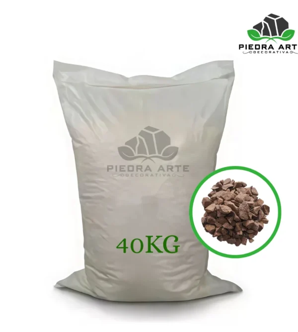 Piedra Granalla Rojo de 40kg